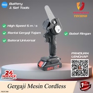 Gergaji Kayu Mesin / Chainsaw Cordless Gergaji Rantai Listrik Baterai