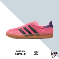 ADIDAS ORIGINALS GAZELLE INDOOR Pink Black Suede Retro Shoes Women's IE7002 [Peter Pan]