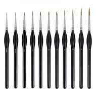 XO94BSY Professional Miniature Paint Brushes Drybrush Micro Detail Paint Brush Set Small Fine Detail