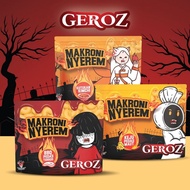 Geroz macaroni nyerem 3 flavor variants Geroz Macaroni Nyerem 4 variants Spicy BBQ Flavor HALAL Cert