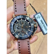 ALEXANDRE CHRISTIE AC9205 Leather Strap Chronograph Men's Watch