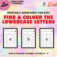 [PDF WORKSHEET] Lowercase Letters Printable Worksheet for Kids