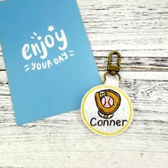 M74-刺繡球隊姓名吊牌 棒球隊 背包掛牌