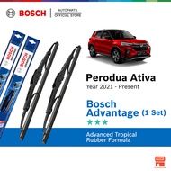 Bosch Advantage U Hook Wiper Set for Perodua Ativa (21"/14")