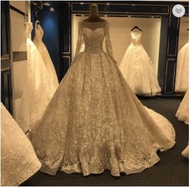 Long Sleeve Ball Gown Wedding Dress 2019 Bridal Dress