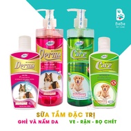 BIO Care & BIO Derma - Flea and Tick Support Shower Gel & Scabies for Dogs and Cats