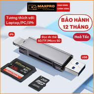 Đầu đọc thẻ nhớ SD TF dành cho điện thoại IPh Android PC Mac Laptop đầu đọc thẻ nhớ đa năng 2in1 3in