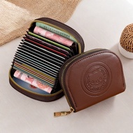 Style Retro Card Holder Cute Simple Multi-Card Slot Student ID Driver's License Zipper Coin Purse Fe