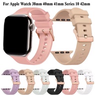 Bracelet For Apple Watch Strap S10 42mm Silicone Band For Apple Watch Series 9 8 7 41mm 6 5 4 40mm S