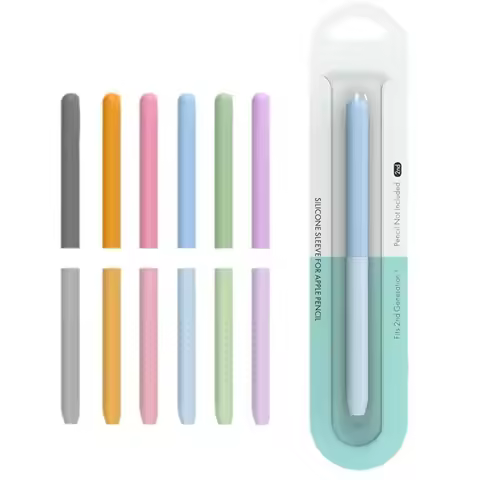 Liquid Silicone Tablet Pencil Case Not Affect Charge Shockproof Touch Screen Pen Cover Ergonomic Col