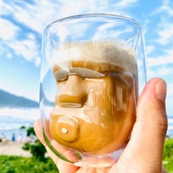 MOAI Double Glass Easter Island Gift [MERCI DESIGN]