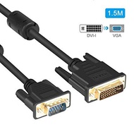 1.5 M DVI to VGA DVI-I Cable 24 + 5 VGA to DVI-I to VGA Video for HDTV DVD Notebook
