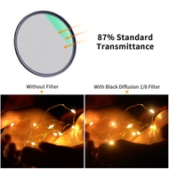 K&F Concept Nano-X Black Mist Diffusion 1/4 1/8 Special Effects Soft Filter Double Side Multi-Coated