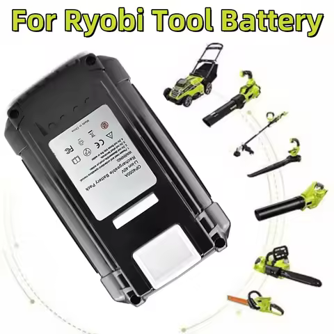 40V 6AH High-Power Lithium Battery, For Ryobi RY40200 Tool Battery OP4050 OP4026 , RY40430,Ryobi Law