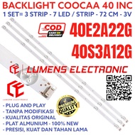 COOCAA LED TV BACKLIGHT 40 INC 40E2A22G 40S3A12G 40E2A22 40S3A12 40S 40E 2A22G 2A22 3A12G BL 7K COCA