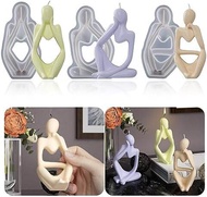 Portrait Silicone Mold Epoxy Resin Ornaments Simple European Abstract Body Candle Mold Plaster Resin