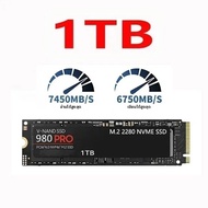 Original 980Pro 990Pro M.2 NVMe SSD 1TB 2TB 4TB PCIe 4.0 ความเร็วสูง 7400MB/s โซลิดสเตทไดรฟ์ สำหรับแ