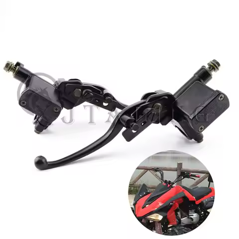 Motorcycle 7/8" Hydraulic Front Master Cylinder Brake Clutch Lever For China 4 Wheeler 50cc-250cc AT