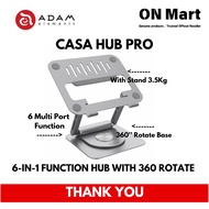 ADAM elements CASA Hub Stand Pro USB-C 6-in-1 Laptop Stand Hub | 3 Year Warranty