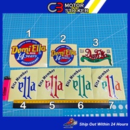 Ella Demi Ella Ella USA Sticker Cutting Overlapping Pantul Cahaya / R62