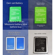 Original Battery Oem Set A92 A93/V15 V17 Pro/Winds Grace 4 Vipro Lenovo Youth PHONE Bateri A1852 A18