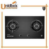 EF EFH 7620 TN VGB 73CM Tempered Glass Gas Hob/EF/2 Burners/Kitchen Appliances/Cooking Hobs/Gas Stov
