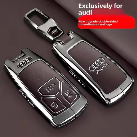 Audi key case 19-25 A6L A8L Q5 A4 A6 car A7 men and women Q3 bag A5 buckle high-end shell A4L