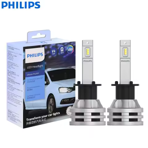 Philips LED Ultinon Pro3101 H1 12/24V P14.5s 38W 6000K Bright White High Low Beam Lumileds LED Car H