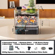 AP AIMAYAPET Fish Tank Filtration Oxygen Integrated Machine Bottom Filter Aquarium Desktop Tangki Ik