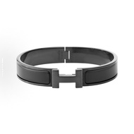 HERMES 愛馬仕 H標誌黑武士 手鐲 男款 黑色