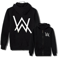 [พร้อมสต็อก] alan Walker FADED-DJ เสื้อสเวตเชิ้ตมีฮู้ดมีซิปแขนยาวพร้อมกระเป๋าหน้าสำหรับผู้ชายและผู้หญิง (สีดำ)