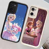 CH53 Elsa and Anna Soft Casing for OPPO A57 A57e A57s A36 A76 Protective Case