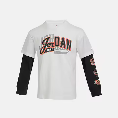 Nike genuine JORDAN children's round neck pullover casual long sleeved top IQ5335-133