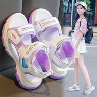 [No.97] (Dép Quảng Châu) Dép Sandal Bé Gái Mềm Nhẹ Thoáng Khí Dép Quai Hậu Bé Gái Đi Học Sz 26 đến 