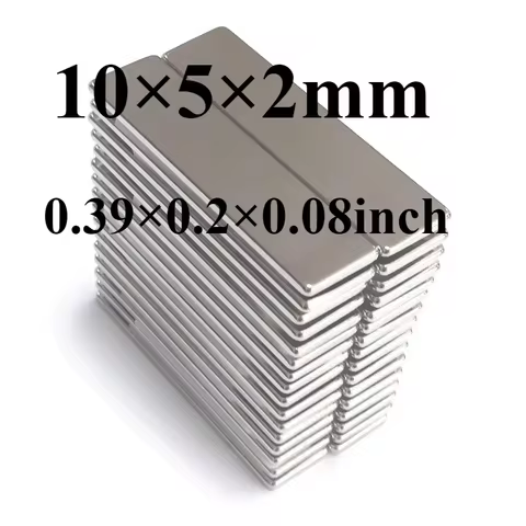 10-500pcs non-standard size 10 × 5 × 2mm long bar magnets, miniature magnets. Suitable for science e