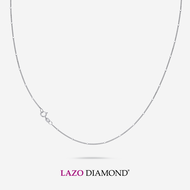 LAZO DIAMOND 375/9K White Gold Classic Satellite Chain Necklace