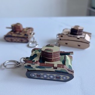 3D組合鑰匙圈 坦克車 組合積木鑰匙圈