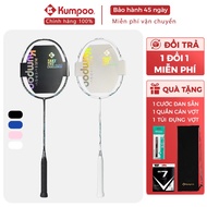 [GENUINE] Genuine Kumpoo K520 pro badminton racket carbon 4U G5 fully pre-tensioned, free handle wra