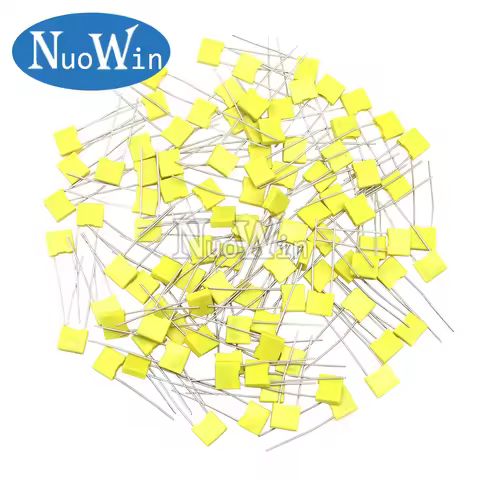 100PCS 100V Polypropylene Safety Plastic Film Correction Capacitor 1NF 2.2NF 4.7NF 10NF 22NF 100NF 3