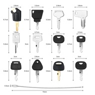 12 Keys Heavy Equipment Construction Ignition Key For Caterpillar Jcb Yanmar Kobelco For Volvo BOBCA