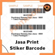 Paket Jasa Print Stiker Barcode Custom By WA