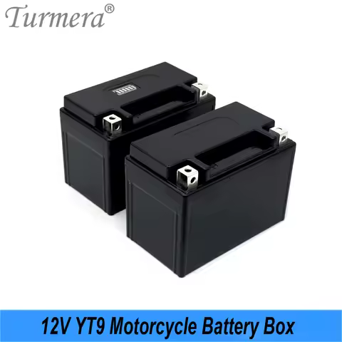 Turmera 12V 9A YT9 Motorcycle Battery Storage Box for Replace 12V Lead-Acid Battery Use(only Empty B