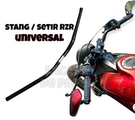 SETIR RZR STANG MODEL RZR UNIVERSAL MOTOR SONIC PCX NMAX VIXION SATRIA FU CB150R DLL STIR HITAM BESI PNP SETANG RZR STANG YAMAHA RZR