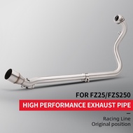 For FZ250 FZS250 FZS FZ Fazer 250 Motorcycle Exhaust Pipe Escape Moto Front Middle Link Pipe Fits 51