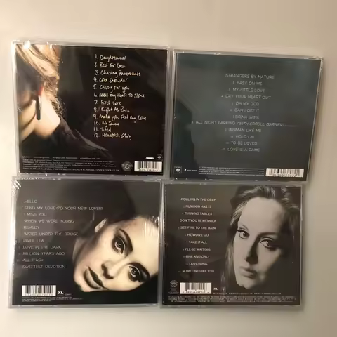 Classic Adele Adkins Music CD 19 21 25 30 Album 4Pcs Compact Disc Walkman Car CD Player Soundtrack B
