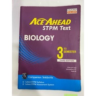 ( USED ORIGINAL BOOK ) OXFORD FAJAR ACE AHEAD STPM BIOLOGY SEM 3