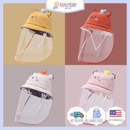 HONEYBABY Baby Face Shield Hat Newborn Cap 6 to 18 Months Baby Protective Hat Baby Cap Face Shield