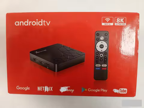 Android 14 TV Box X88 Mini 14 RK3518 Quad Core 2GB RAM 16GB ROM 4K LAN 100M Wifi6 BT 5.0 Voice Remot