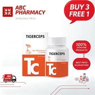 [ABC PHARMACY Store] QUANTUM Tigerceps 30s Tiger Milk Mushroom Cordyceps Capsule Lung Support Batuk 