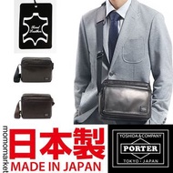 PORTER leather shoulder bag 真皮斜咩袋 牛皮斜孭袋 斜揹袋 單肩包 small 細 PORTER TOKYO JAPAN